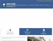 Tablet Screenshot of anchormortgagellc.com